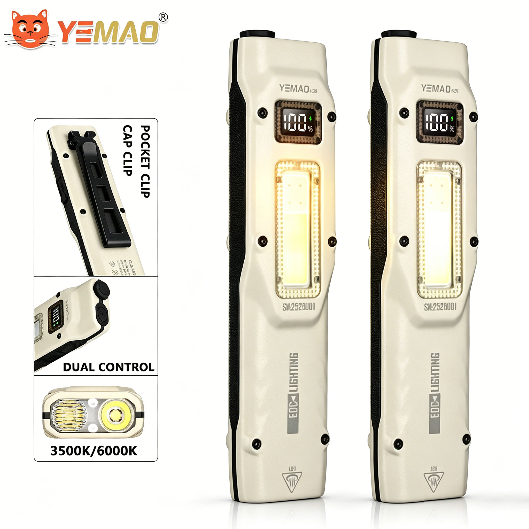 Outdoor Lighting Usa - Портативный ультратонкий тактический рабочий фонарик YEMAO