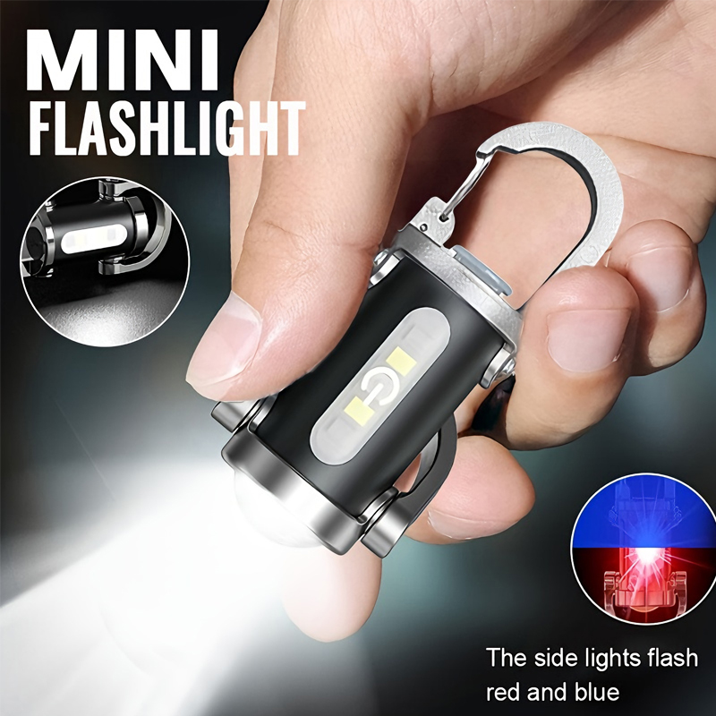 Outdoor Lighting Usa - Мини-брелок-фонарик, перезаряжаемый карманный рабочий светильник COB,