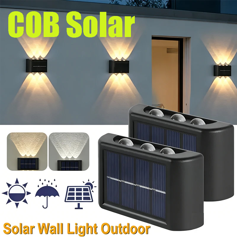Wall Lighting Outdoor - Солнечный настенный светильник COB, уличный, водонепроницаемый,