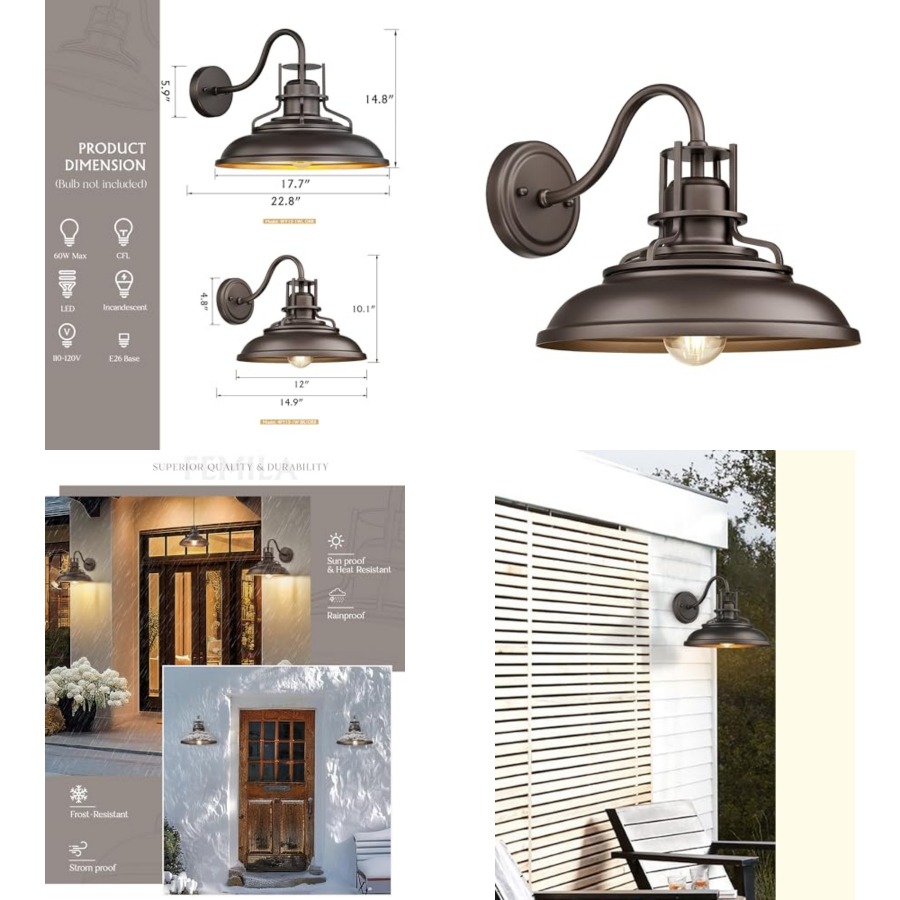 Wall Lighting Outdoor - Уличный светильник для сарая, наружные светильники,