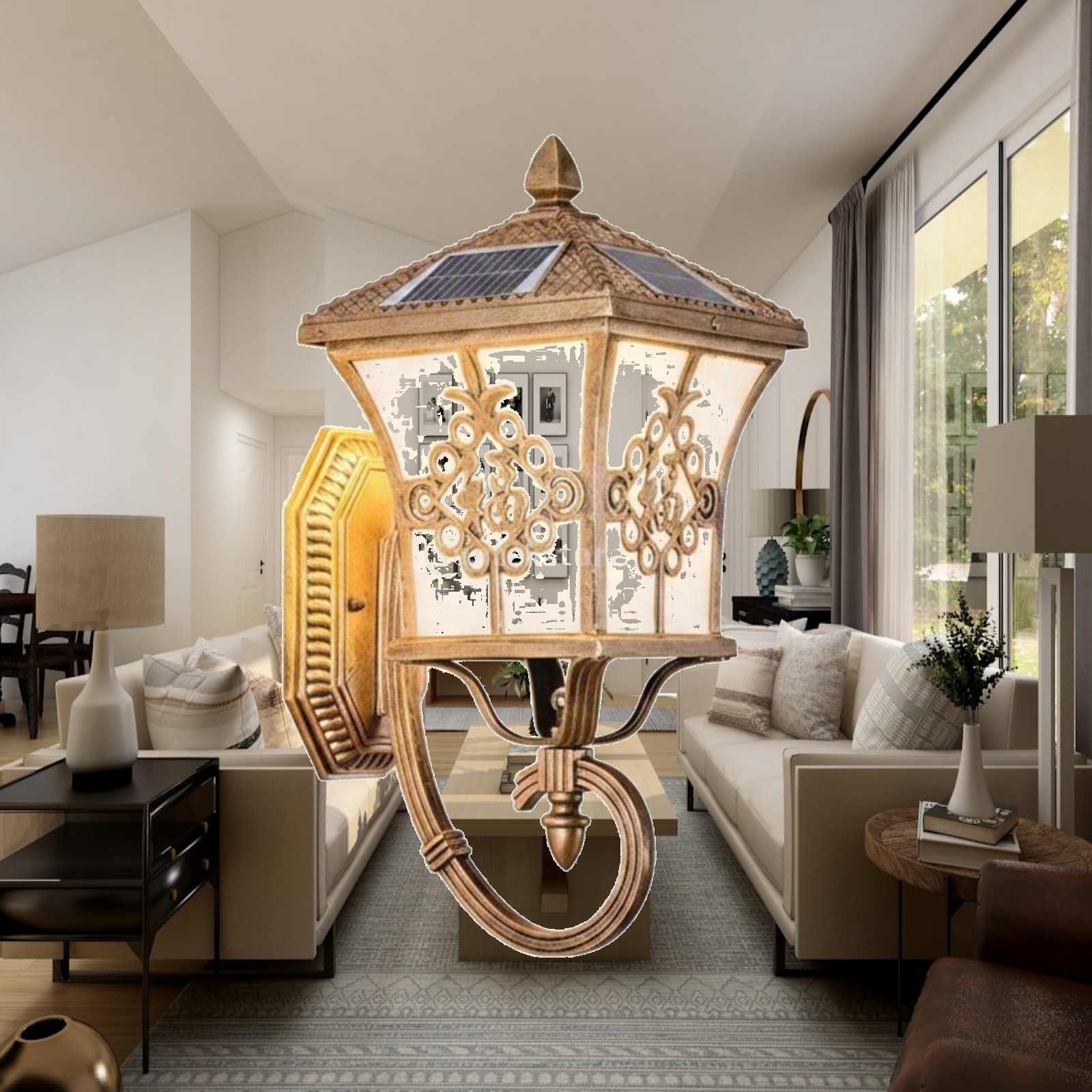 Wall Lighting Outdoor - Солнечный светодиодный уличный настенный светильник: Элегантный