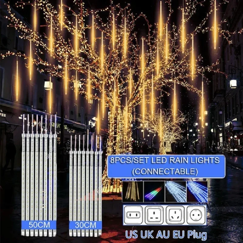 Outdoor Lighting Uk - 30 см/50 см водонепроницаемый метеоритный дождь,