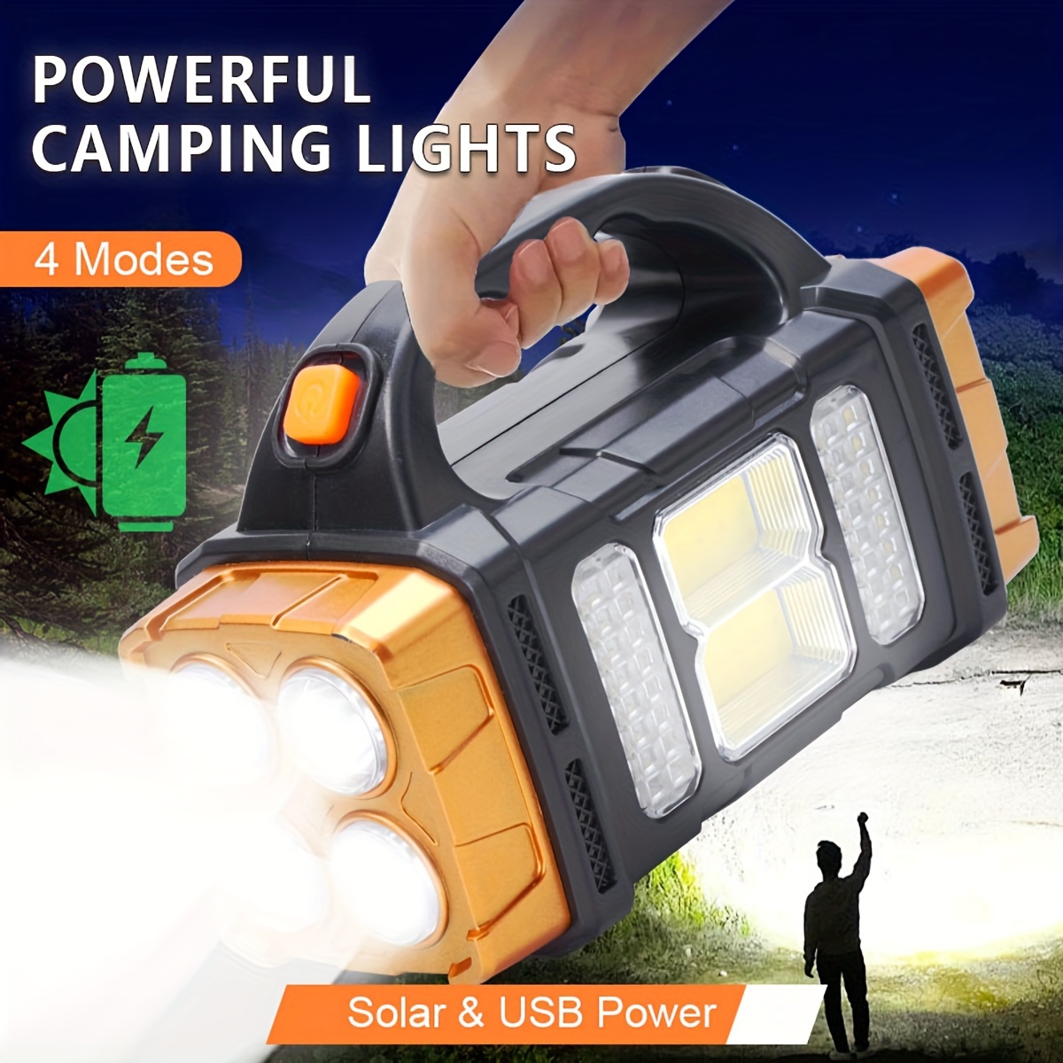 Outdoor Lighting Usa - Новый усовершенствованный перезаряжаемый мощный солнечный светодиодный