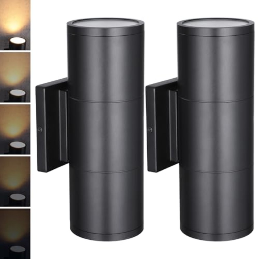 Outdoor Lighting Sconce - Наружный цилиндрический настенный светильник LED 3000K,