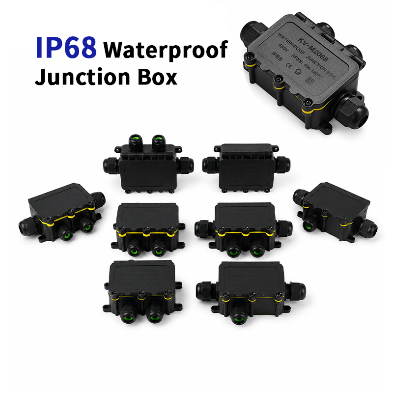 Outdoor Lighting Cable - Водонепроницаемая соединительная коробка IP68, 2-8-позиционная, 6-контактный