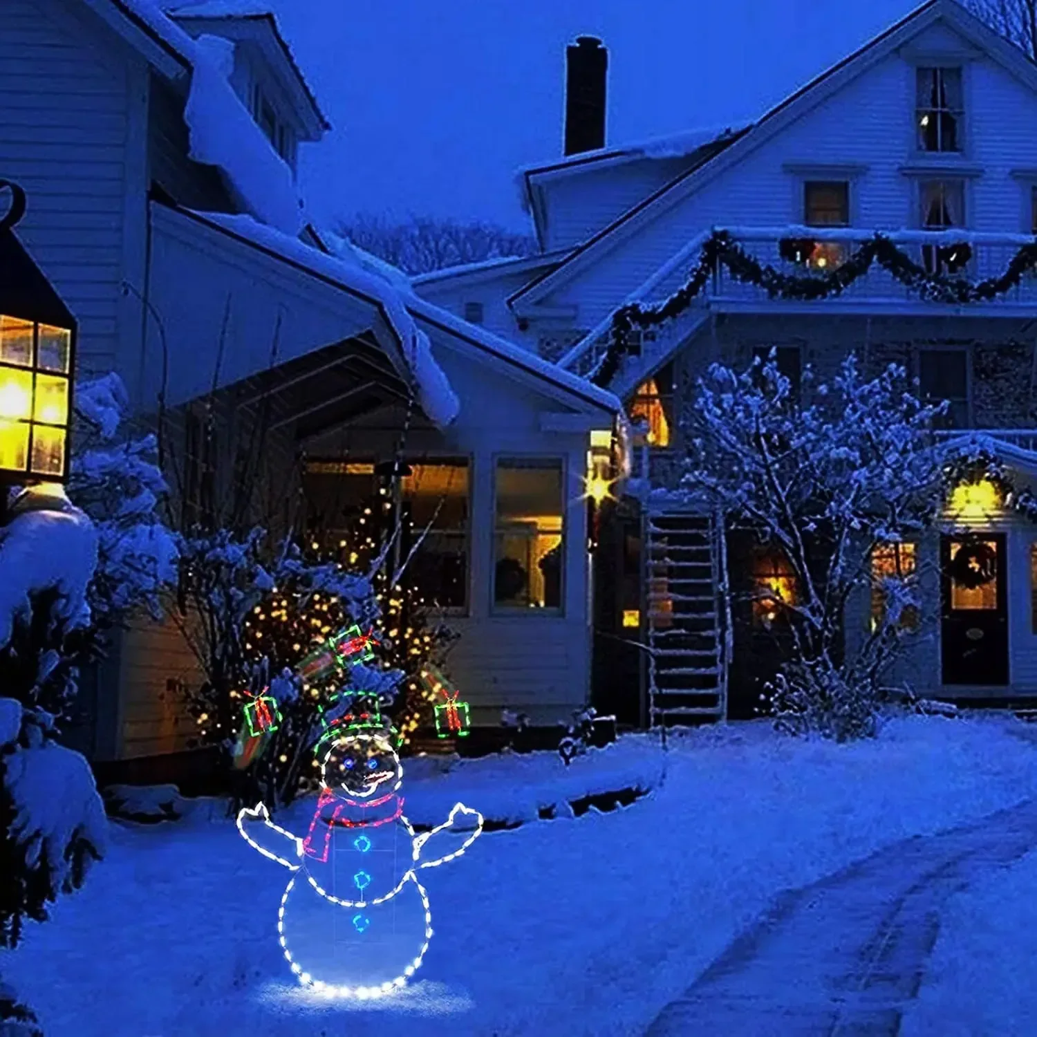 Анимированный снежный светильн – обзор и цена Outdoor Lighting For Christmas
