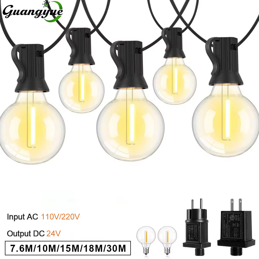 Светодиодная гирлянда G40 E12  – обзор и цена String Light Bistro