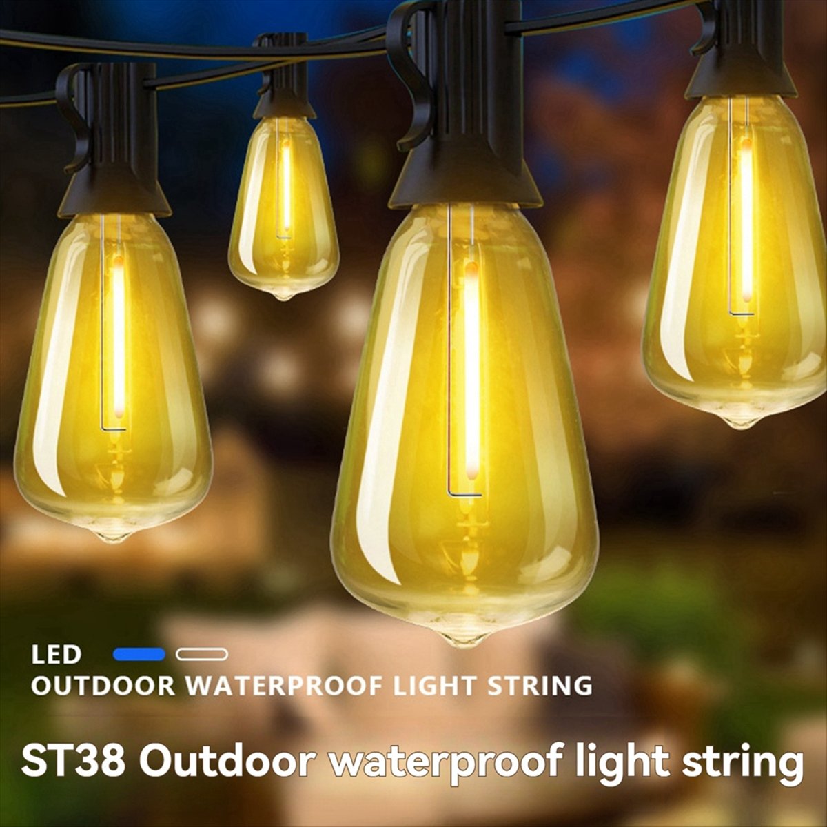 Топ ST38 светодиодный светильн – обзор и цена String Light Bistro