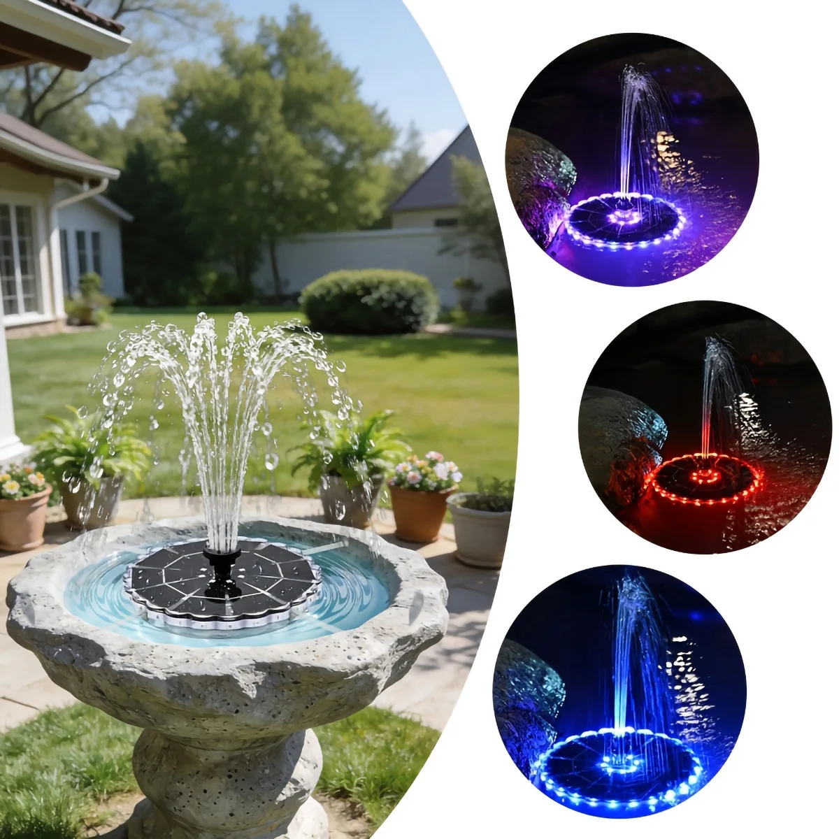 Солнечный фонтан 3,5 Вт для са – обзор и цена Outdoor Lighting Kits