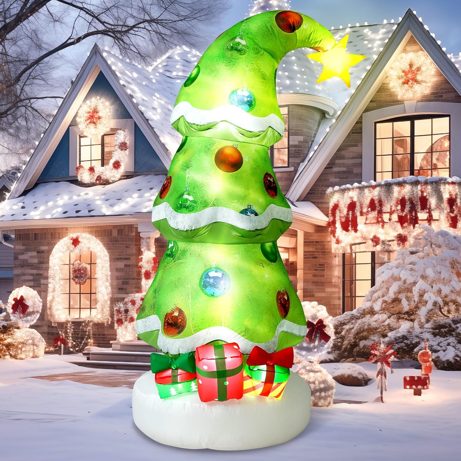 Надувная уличная рождественска – обзор и цена Outdoor Lighting For Christmas