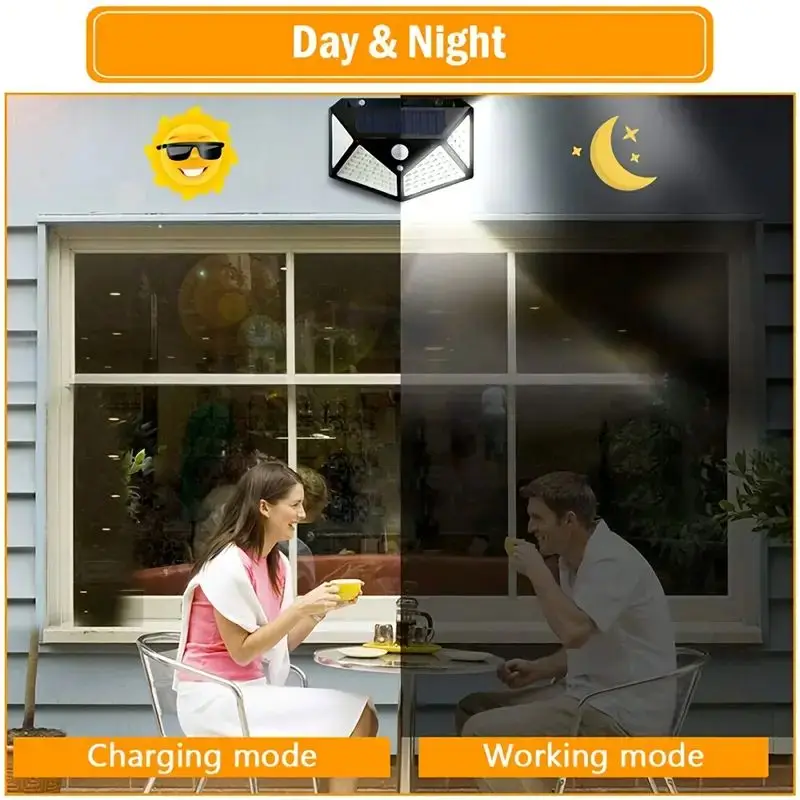 100-светодиодный уличный солне – обзор и цена Wall Lighting Outdoor