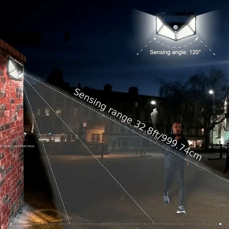 100-светодиодный уличный солне – обзор и цена Wall Lighting Outdoor