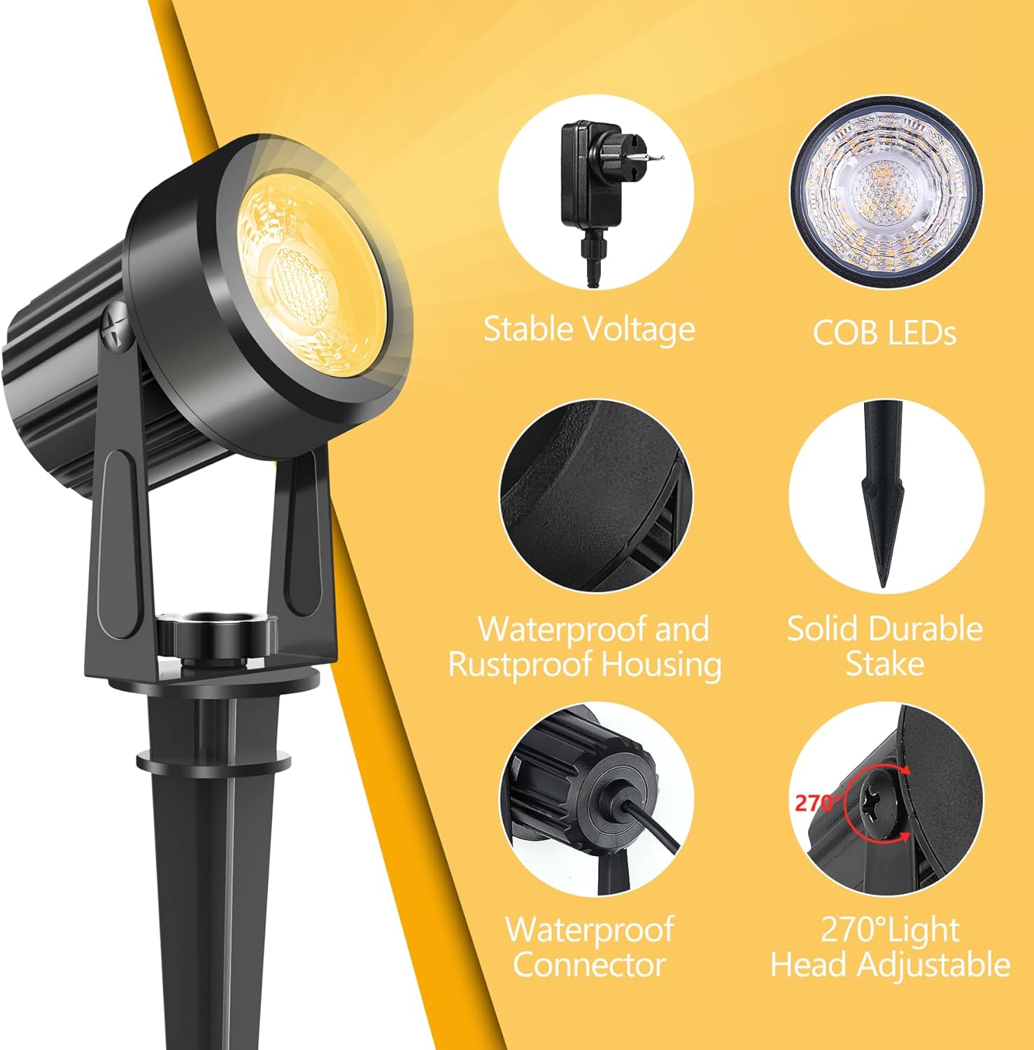 4/6/8LEDS 3000K уличный прожек – обзор и цена Outdoor Lighting Uk