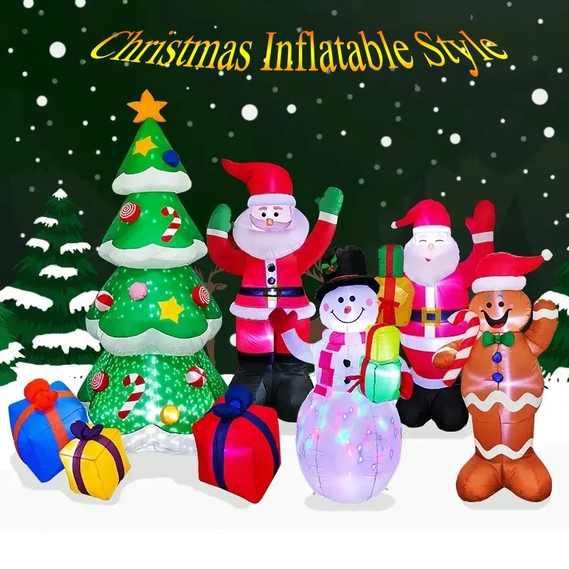 Рождественская надувная декора – обзор и цена Outdoor Lighting For Christmas